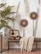GOOD&MOJO Wandlamp Kalimantan - Bamboe/Zwart - Ø30cm - Binnen Modern