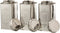 J-Line voorraadpot Koffie/Suiker/Thee - metaal - zilver - large - 3 stuks