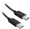 SBS TECABLETISSUETCCK - USB-C Kabel - 1,5 m 60W Gevlochten Zwart