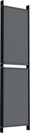 vidaXL - Kamerscherm - met - 6 - panelen - 300x200 - cm - stof - antracietkleurig