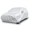 Coast Autohoes Zilver – Weerbestendige 3-Laagse Autoafdekking met Rits – 492 x 191 x 154 cm