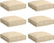 vidaXL - Ligbedkussens - voor - Stoel - Set - van - 6 - Beige - 40x40x8 - cm - Oxford - Stof