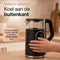 HomeShift® Waterkoker - Temperatuurregeling - 1,7 Liter - 2200W - Zwart
