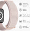 imoshion Nylon⁺ bandje - Geschikt voor Apple Watch 1, 2, 3, 4, 5, 6, 7, 8, 9, 10 (42 mm), SE - 38/40/41 mm - Lichtroze - One Size