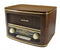 Soundmaster NR961 - Nostalgische radio met CD-speler - Bluetooth en USB - Houtkleur