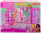 Barbie Super Kledingkast - Modepop met 25+ Stukken en Kaptafel - Roze Glitterkast