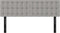 vidaXL - Hoofdborden - 2 - st - 72x5x78/88 - cm - stof - lichtgrijs