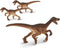 Safari Velociraptor Speelfiguren 2 Cm Bpa-vrij Bruin 192-delig