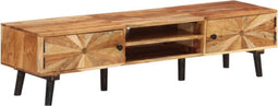 vidaXL - Tv-meubel - 145x35x35 - cm - massief - acaciahout