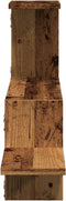 vidaXL - Wandschap - 104x15x49 - cm - bewerkt - hout - oud - houtkleurig