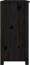 vidaXL - Dressoir - 100x35x74 - cm - massief - grenenhout - zwart