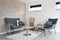 House Nordic Salontafel Bolzano Marmerlook Wit/Goud Ø70cm