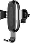 Baseus Gravity Car Mount - Autohouder Qi Draadloze Oplader - Zilver
