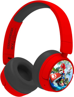 OTL Technologies Mario Kart - Draadloze Koptelefoon - Volumebegrenzing - Rood