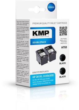 KMP 1719,4021 - Inktcartridges - Zwart - (2 stuks)