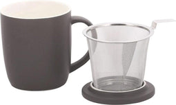 PLINT Retro Mok - met Theefilter - Zwart