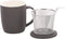 PLINT Retro Mok - met Theefilter - Zwart