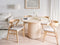 NEWELL - Ronde eettafel - Lichtbeige - 120 cm - Hout