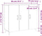 vidaXL - Dressoir - 90x34x80 - cm - bewerkt - hout - zwart