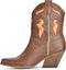 PS Poelman Dixie - Cowboylaarzen - Western hak 7 cm - Bruin - Maat 38