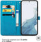 iMoshion Hoesje Geschikt voor Samsung Galaxy S23 Hoesje Met Pasjeshouder - iMoshion Mandala Bookcase - Turquoise