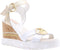 Liu Jo Nicole 06 - Dames Sandalen met Sleehak - Glitterafwerking - Wit - Maat 37