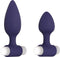 Twee anaalplugs met vibrerende bullet Evolved - - Paars