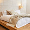 Tweedmill - Plaid - Waffle - Lichtbruin - Oatmeal - 100% nieuw Wol - 140 x 240 cm