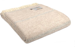Tweedmill – Wollen Plaid – Gestreept – Hazel