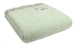 Tweedmill - Wollen Plaid - Visgraat - Groen
