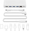 Twelve South StayGo USB-C naar Ethernet HUB - met HDMI, USB-A, USB-C SD-Card 4K - wit