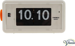 Twemco AL30 - Klok - Rechthoekig - Kunststof - 7.5x10 cm - Wit