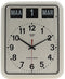 Twemco BQ12A - Klok - Rechthoekig - Kunststof - 7.5x38 cm - Wit