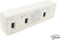 Twemco BQ38 - Klok - Rechthoekig - Kunststof - 7.5x10.5 cm - Wit