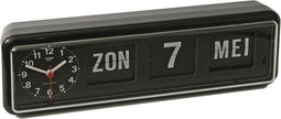 Twemco BQ38 - Klok - Rechthoekig - Kunststof - 7.5x10.5 cm - Zwart