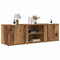 vidaXL - Tv-meubel - 120x34x37 - cm - bewerkt - hout - oud - houtkleurig