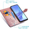 imoshion Hoesje Geschikt voor Oppo A53s / A53 Hoesje Met Pasjeshouder - imoshion Mandala Bookcase - Rosé Goud