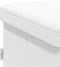 vidaXL - Opbergbank - inklapbaar - PVC - wit