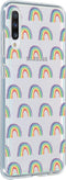 Hoesje Siliconen Geschikt voor Samsung Galaxy A70 - Design Backcover siliconen - Meerkleurig / Rainbow