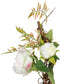 Decoratieve Bloemen 100 x 27 x 20 cm Wit Pioenroos