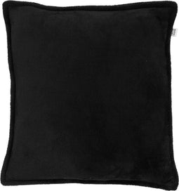 Dutch Decor CILLY - Kussenhoes fleece 45x45 cm - Raven - zwart - met rits
