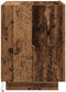 vidaXL - Bedside - Cabinets - met - LED - Lichten - 2 - stuks - Oude - Hout - 45x40x55 - cm