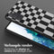 Selencia Hoesje Geschikt voor Samsung Galaxy S20 FE Hoesje Met Koord - Selencia Siliconen design hoesje met afneembaar koord - Zwart / Irregular Check Black