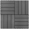 vidaXL - Terrastegels - 11 - stuks - 30 - x - 30 - cm - WPC - 1 - m2 - bruin