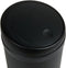Umuzi cleaning Prullenbak 50L - Rond - Push Bin - Mat zwart - Ø30cmx72cm(H)