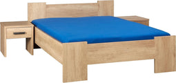 Twijfelaar 120x210 cm bed ` - Nebreska Eiken - Wouw