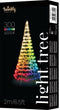 Twinkly Vlaggenmast verlichting - Kerstverlichting voor Buiten - 2 meter - 300 LED - incl. mast - RGB Licht - Zwart