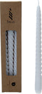 Twist Draaikaarsen Gedraaide Dinerkaars 25cm 3 Stuks Wit