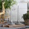 Twist kaars - Zilver - set van 3 stuks - 25cm