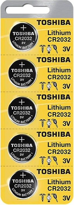TOSHIBA CR2032 3 V lithium batterij 1 pak (5 stuks)